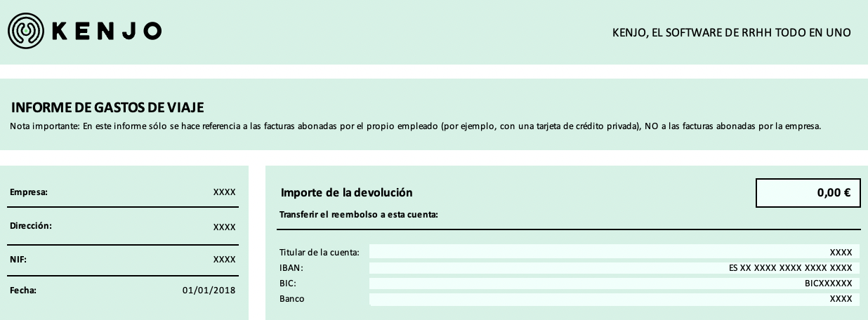 Plantilla Excel De Informe De Gastos De Viaje I Kenjo 1978